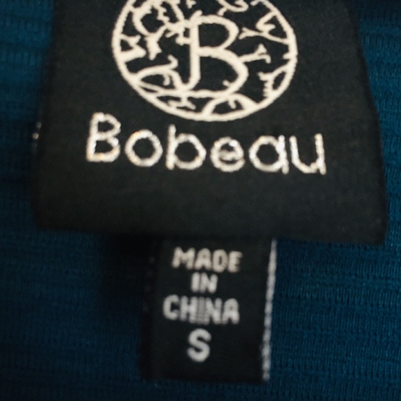 *DONATED* BOBEAU Teal Embellished Pullover Long Sleeve Top Size Small - Picture 5 of 10